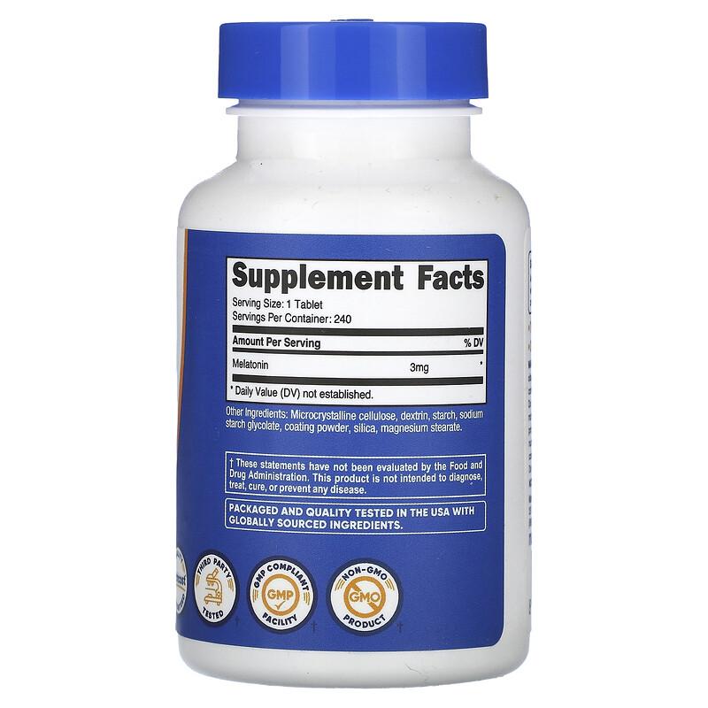 Melatonin, 3 mg, 240 Tablets
