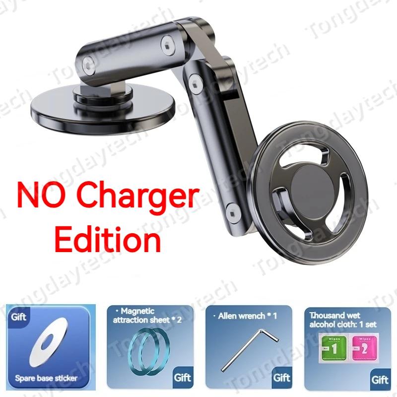 

15 Вт Магнитный беспроводной держатель для зарядки в автомобиль, вращение на 360 градусов, металлический, с регулируемым углом наклона, подставка в автомобиль для iPhone 15 14 13 12 Pro Max Samsung