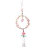 Good Luck Pink Lotus Pendant Charm for Car or Bag - New Chinese Style Jewelry
