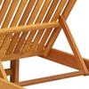 Sun Lounger 1 Person 2 Pcs Brown Solid Acacia Wood