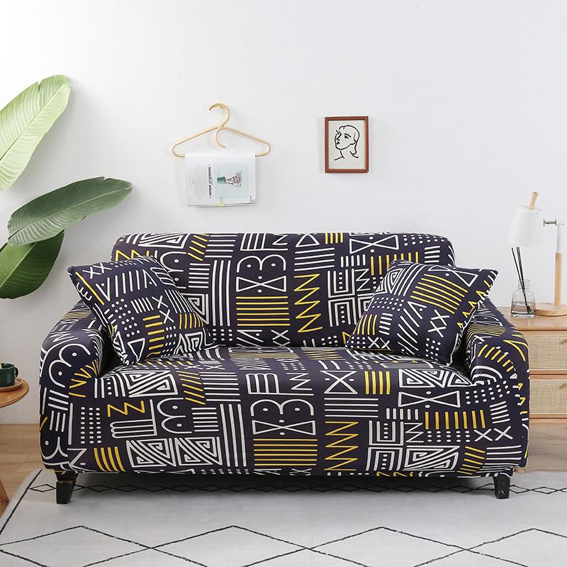 Non-Slip Stretch Sofa Cover All-Inclusive Full Covering Fabric Craft Old-Fashioned Sofa Slipcover for Combination Sofa Cushion