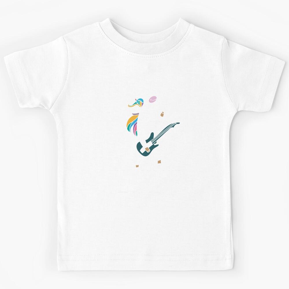Unicorns Love Death Metal Heavy Metal Unicorn Music Rock Kids T-Shirt 160