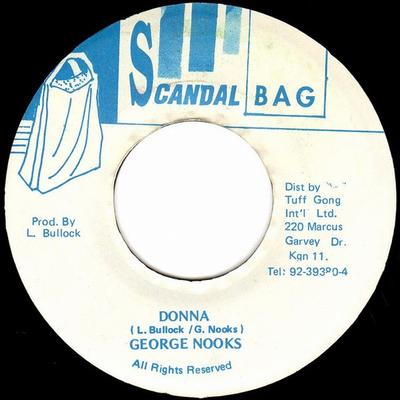 7-Zoll-Schallplatte GEORGE NOOKS Donna NONE Scandal Bag Jamaika Reggae Ska Dub Gebraucht