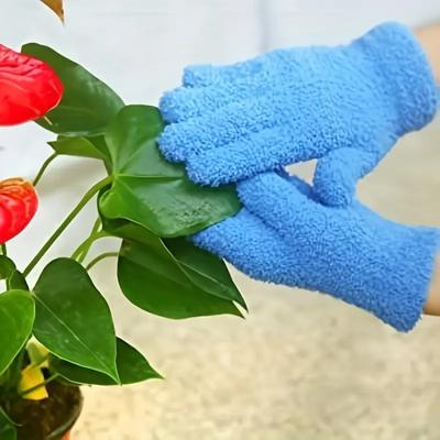 Microfiber Dusting Gloves for Efficient Cleaning - Ideal for Plants, Blinds & Hard-to-Reach Areas