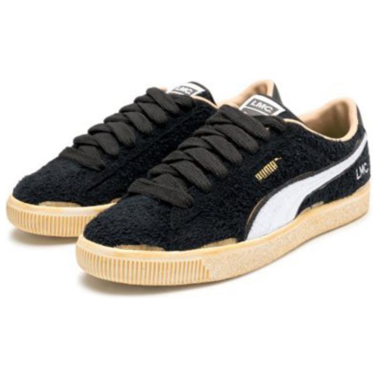 Puma Lmc X  Suede Vtg Low Top Sneakers Men Sneakers Black White 394817-03