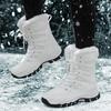 Winter Outdoor Travel Sports Large Size Snow Boots Women's Fleece Warm Medium Boots Women's Boots Ski Hiking Shoes