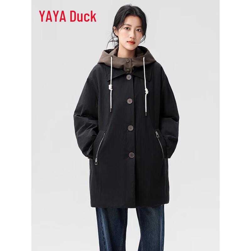 YAYA 2025 New Reversible Women's Long Down Jacket