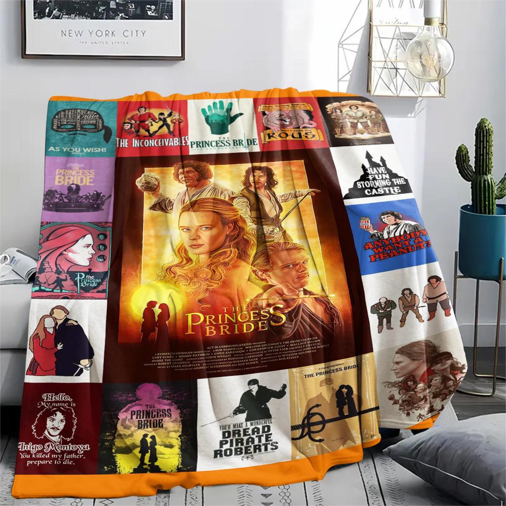1 Stück Film-Puzzle-Print Flanelldecke, Hohe Qualität, Bequem für alle Jahreszeiten, Heimdekoration, Wärme und Komfort, Perfekt für Geschenke