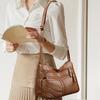 Adjustable Strap Soft Leather Hobo Bag, Multi- Casual Crossbody Shoulder Purse for Women Daily Use