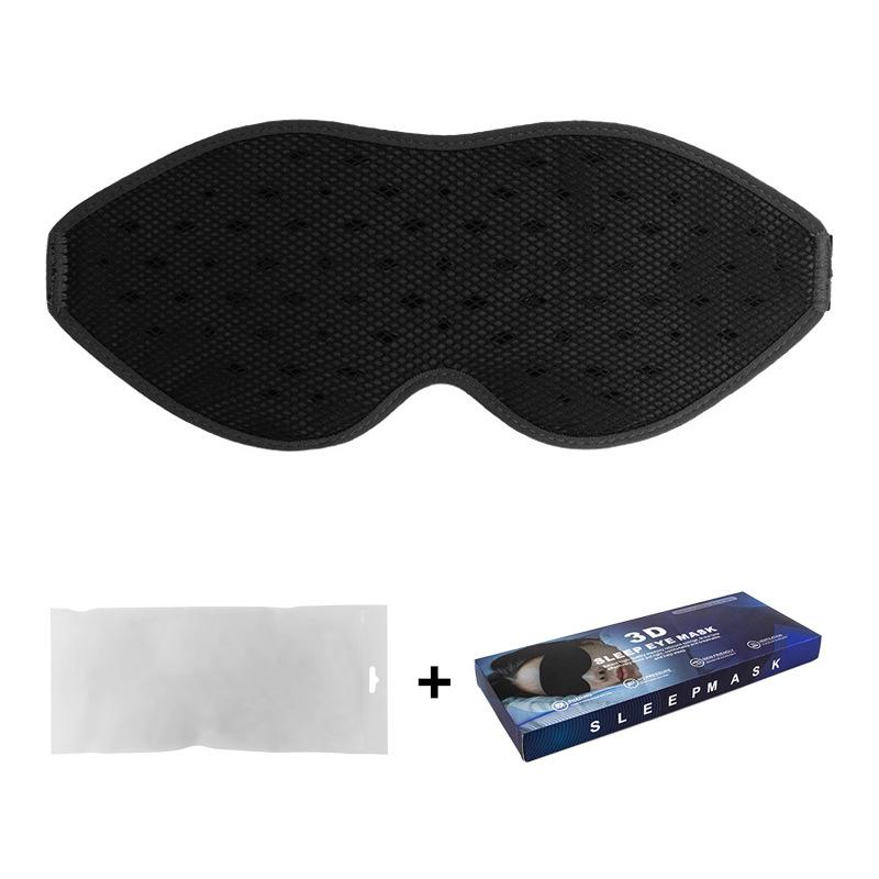 

Eye Mask for Sleeping Cover 3D Contoured Cup Blindfold Concave Molded Night Sleep Shade Block Out Light for Women Men Eyepatch чёрный
