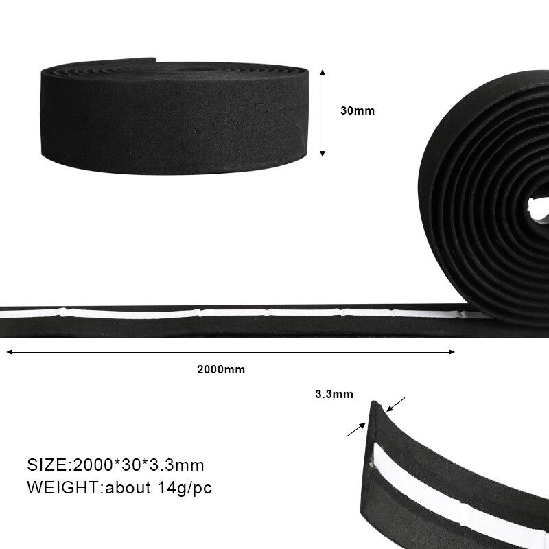 2 stk Sykkelstyretape Kamuflasje Ultralett Sklisikker Svamp Landeveissykkel Styrestropp Med Styreplugger Sykkeltilbehør