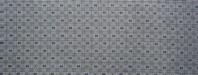 Todaya Shoten Niwazome Tenugui Hand Kikugoro Plaid 929 (Japanese Towel)