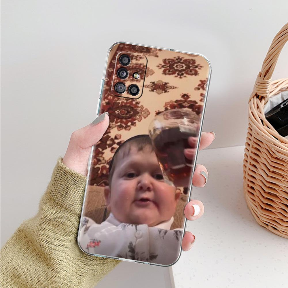 Phone Case For Samsung A15 A13 A35 A55 A51 A71 A41 A31 A21S A05 A17 A23 A25 A33 A53 A73 5G A07 4G Cover Funny Babaite Hasbulla