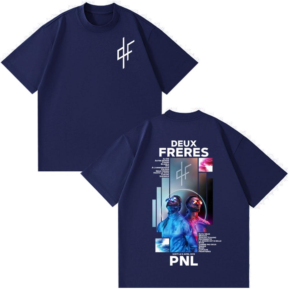 French Rapper PNL Le Monde Chico Album Graphic Tshirt Men Women Fashion Hip Hop Tshirt Short Sleeve Cotton Casual T Shirts