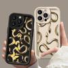 LZ5 Butterfly Black Gold Snake Silicone Phone Case for Xiaomi 11 Lite 5G 14T Redmi 14C 13C A3 Note 12 11 9 10 13 Pro Plus Shockproof Back Cover
