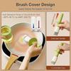 Oil Dispenser Bottle with Heat Resistant Brush, Glass Oil Dispenser for Kitchen, Oil Container with Silicone Basting & Pastry Brush for Cooking BBQ Vi