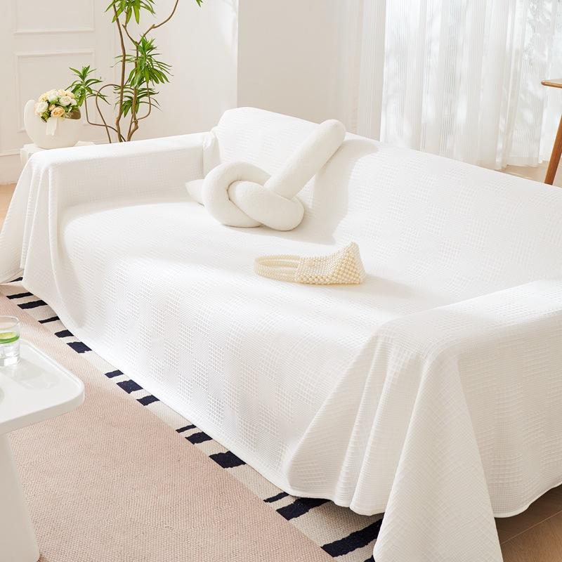 Sommer-Sofabezug aus Stoff, frisches, kühles Gefühl, Eisseide, allumfassende, universelle, rutschfeste Sitzkissenbezugdecke
