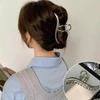 High-End Metal Butterfly Hair Clip for Women - Large, Elegant 2024 Style Shark Clip