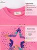 Sequin Embroidered Girls' Round Neck Hoodie for Spring and Autumn, Kids 2-7 Years Casual Jacket 2026 New Arrival
