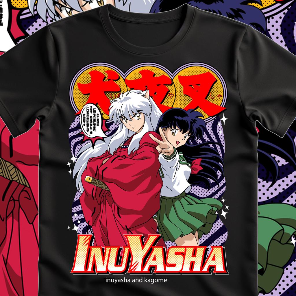 Inuyasha Streetwear Japonský Styl Pánské a Dámské Letní Čistá Bavlna Pohodlné Volné Módní Krátký Rukáv Top
