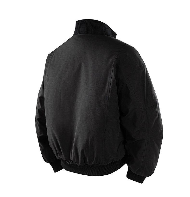 Men's American Style Cotton Flight Jacket: Thickened Autumn/Winter Warm Stand Collar Baseball Outerwear