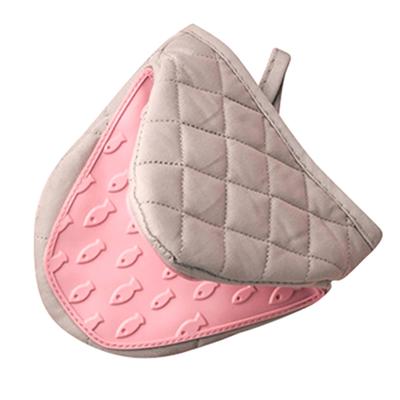 Guanti da forno in silicone antiscottatura, presine, portapentole, guanti da cucina in silicone, portavassoi, piatti, ciotole, guanto da forno per cottura, clip per mano