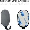 Sticky Adhesive Hooks for Hanging, Stainless Steel Hooks, Key Hooks, Towel Hooks, Coat Hooks, Command Hooks Wall Mount Hanger Door Hook Kitchen
