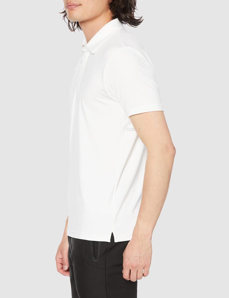 Golf Wear Zip Up Short Sleeve Shirt Move Tech Easy to Move E2MA1501 White XL [Mizuno] Men's