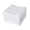 White PVC Desktop Paper Sorter 7 Shelves A4 Letter File Holder Waterproof Office Organizer