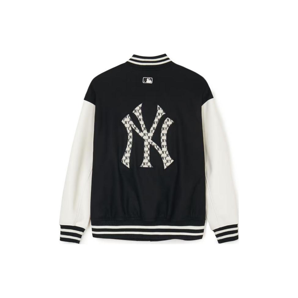 New MLB SS24 Baseball Jacket Unisex Black 3AJPV0541-50BKS