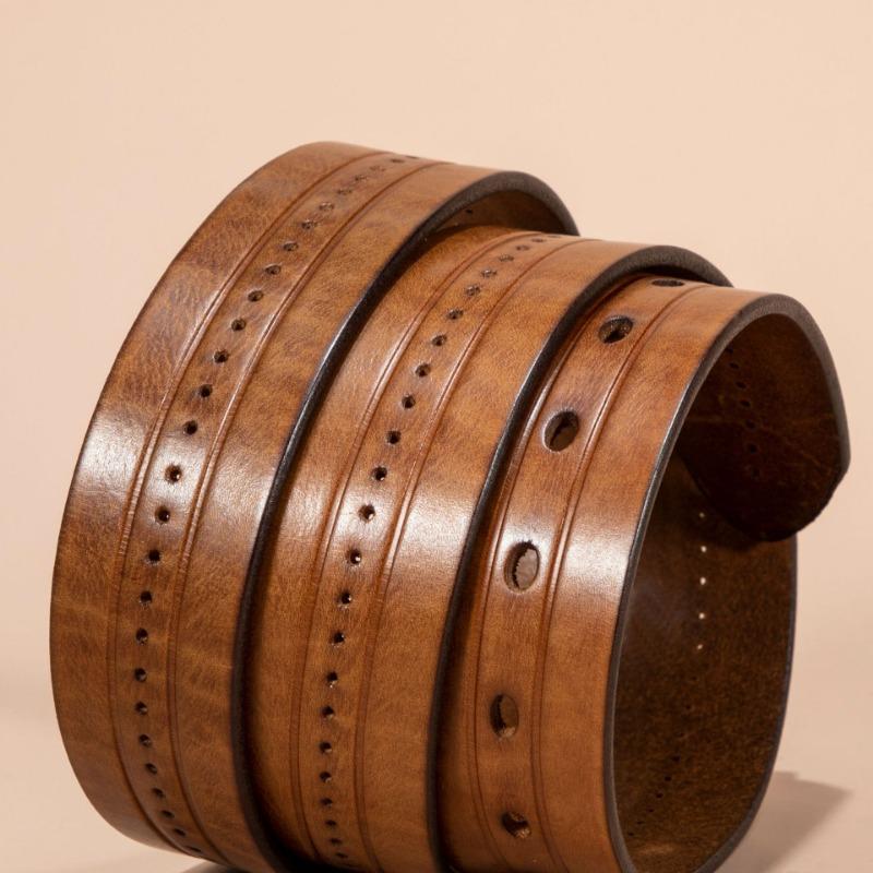Men's First Layer Cowhide Belt Retro Belt Casual Versatile Belt Trendy Fashion Belt