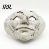 Masque d'Horreur Style Rétro Ancien Masque de Visage Fissuré pour Halloween, Mousse Respirante Légère Trous pour les Yeux Sinistres avec Sangle Réglable Accessoires Effrayants, pour