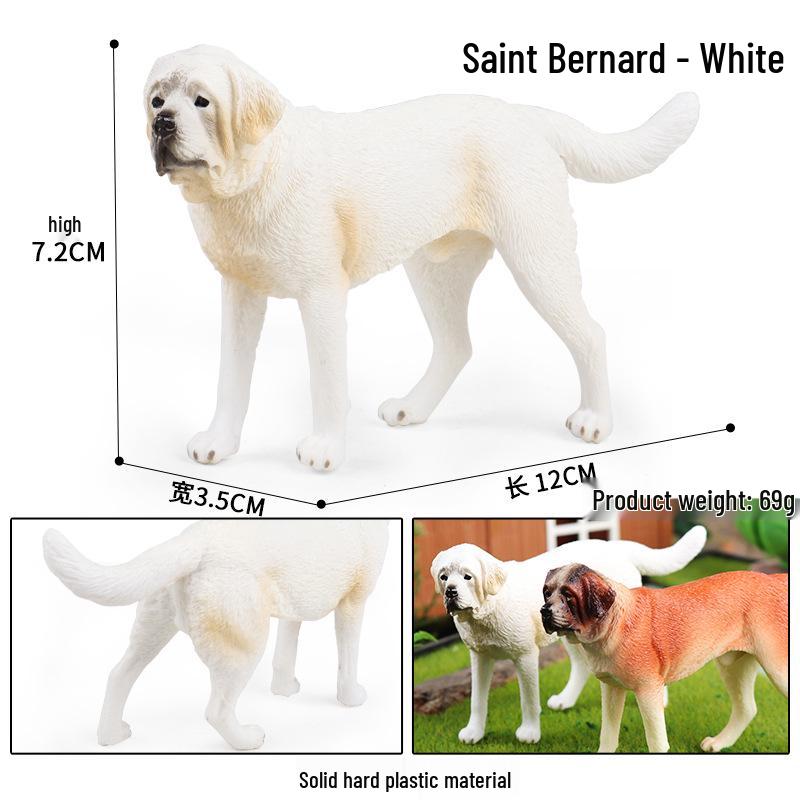 Children s Cognitive Simulation Peeing Pug Dog Model Toy Car Ornament