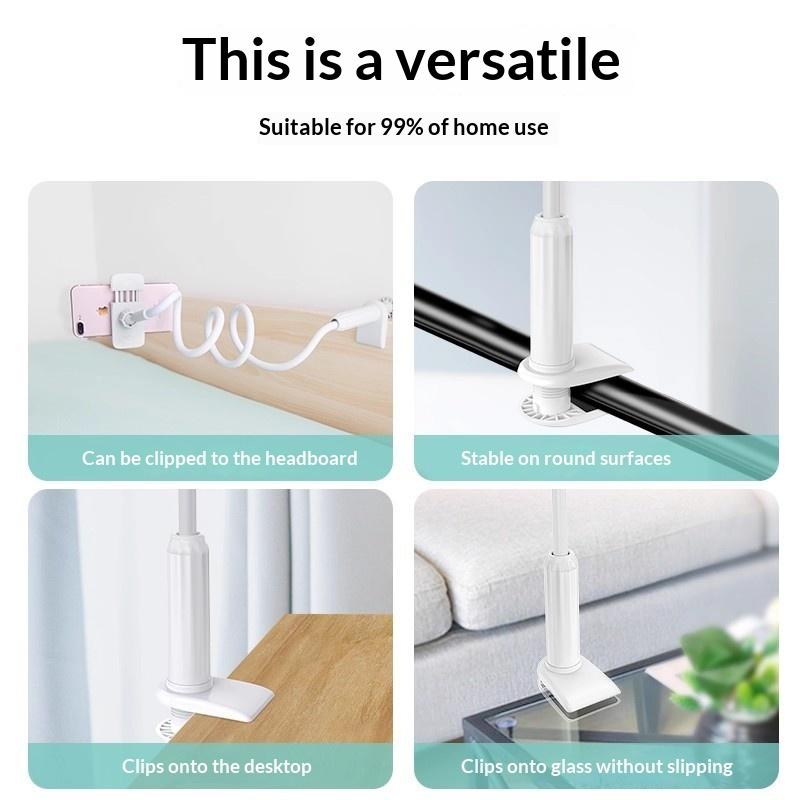 Universal Mobile Phone Holder Flexible Lazy Adjustable Clip Bracket for Kitchen Cooking Watching Bed Office