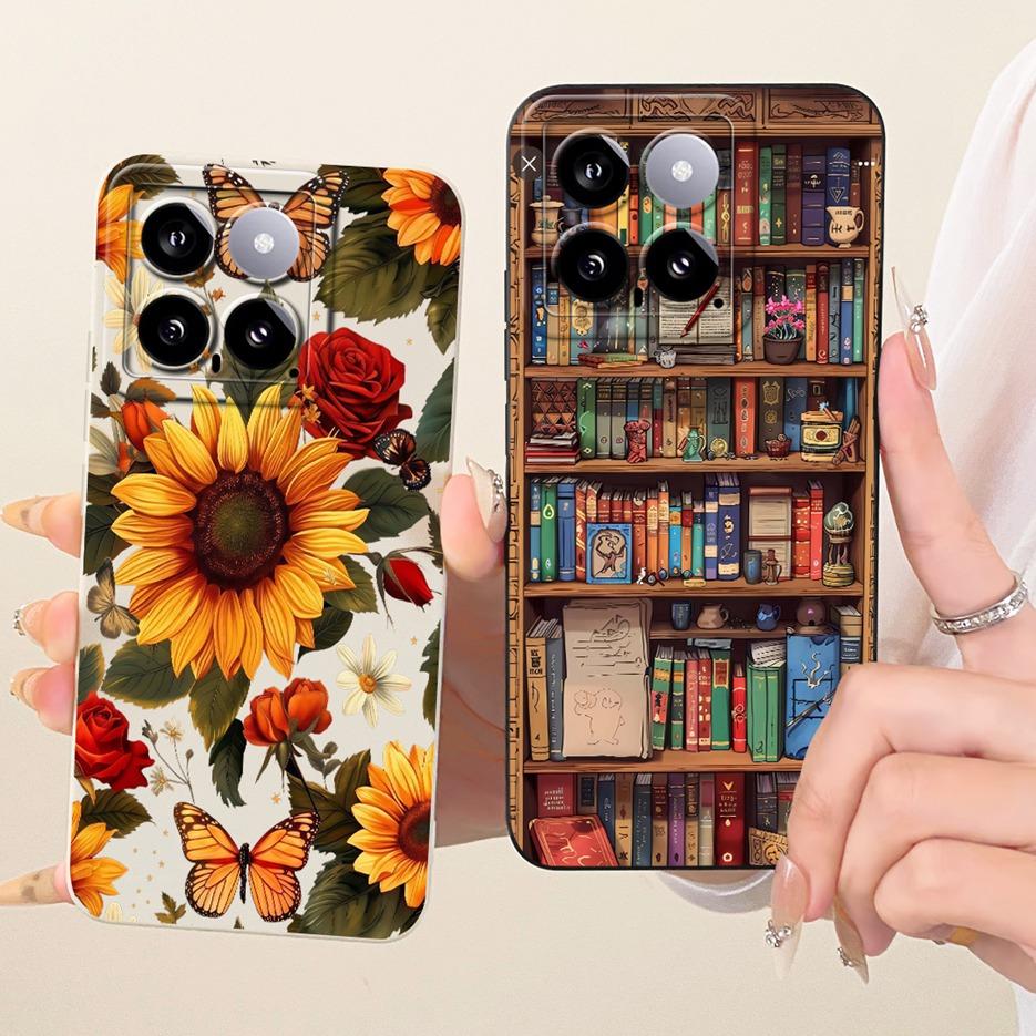 For Xiaomi Mi 14 Pro Case Cute Rabbit Cartoon Cover Shockproof Soft TPU Phone Case For Xiaomi 14 Pro Mi14 Pro 5G Back Cover Bags