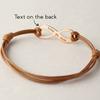 Engraved Name Bracelet For Kids AdjustableLeather Infinity Bracelet Girl Bracelet Children Birthday Gift For Daughter