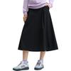 Fila Heritage Series Fashion Simple Loose Solid Color Casual Long Skirt Women Skirts Black F11W448302F-BK