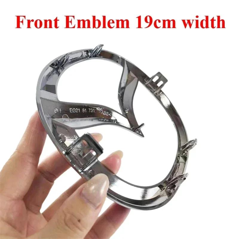 Fit for Mazda CX7 CX-7 Car 19cm Front Emblem 14cm Rear Trunk Badge Sticker Plastic Auto Steering Wheel Badge Accessories