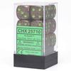 D6 Dice Speckled 16mm (12 Dice) (Earth)