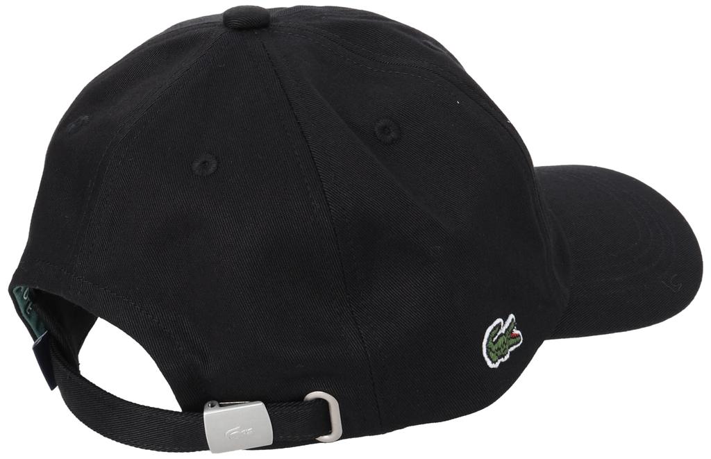 Hat Front Blank 6 Panel Cap Black [Lacoste] [Official] Men's