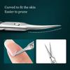 Ergonomic Design for Dead Light Beige Removal & Nail Care,Curved Scissors, Round Tip Micro Scissors, Eyebrow Hair Scissors