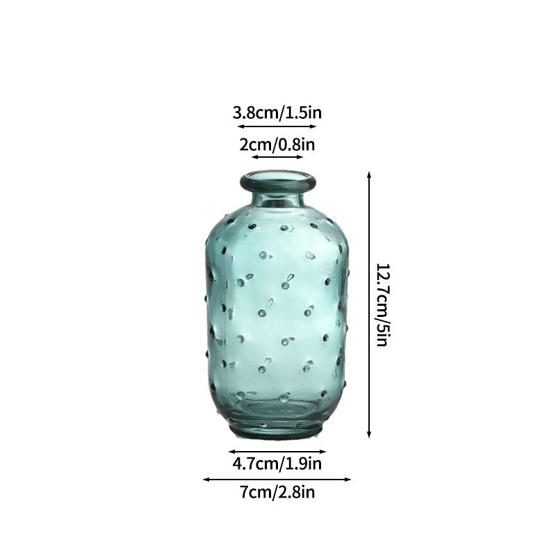 Mini Glass Flower Vases Clear Vases Hydroponic Flower Bottles Desk Accessories Wedding Vases Ornament Home Decor