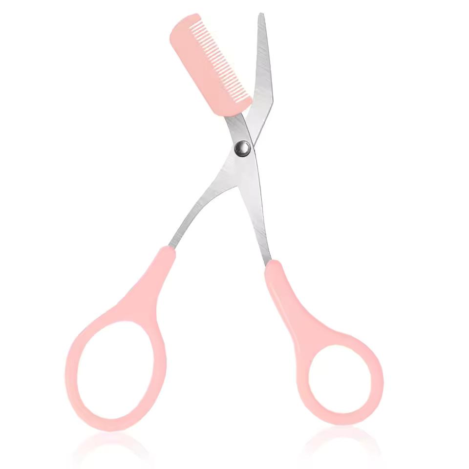 Nose Hair Shears For Personal Care Facial Hair Removal And Ear Nose Eyebrow Trimming Stainless Steel Fine