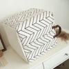 Home Fabric Art Cotton Linen Dirty Clothes And Sundry Storage Basket Square Box Folding Toy Basket Storage Box Mini Organizers