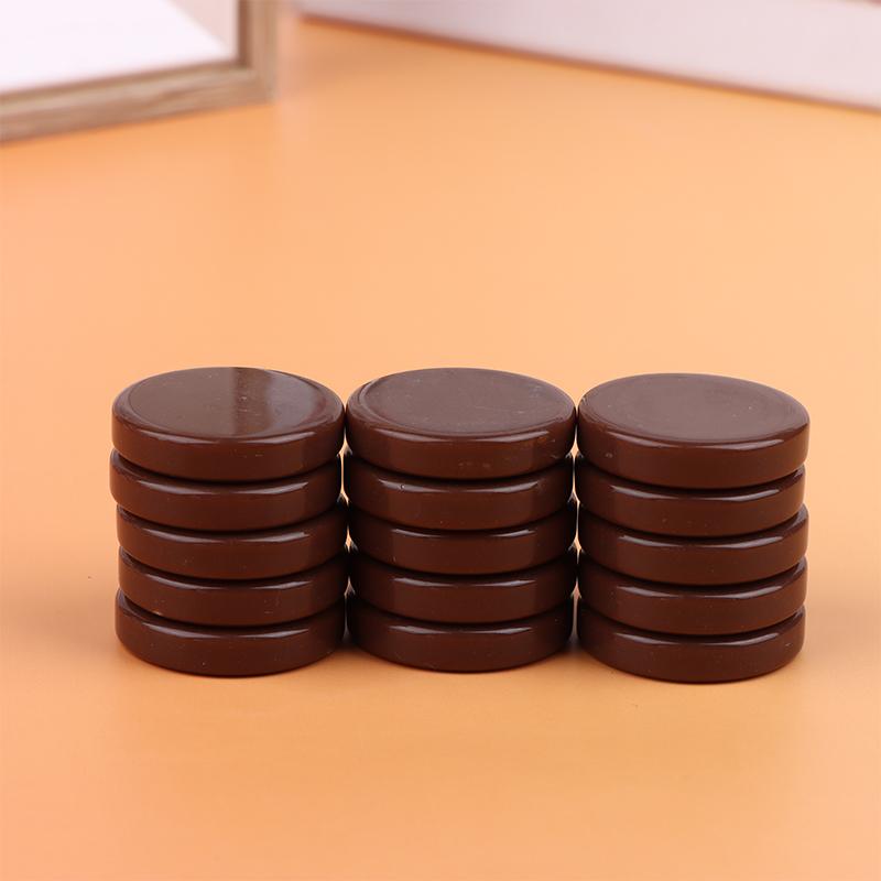 15Pcs Western Chess Draughts Set 20MM 27MM 32MM Multi Color Plastic Checkers for Educational Home Use Parties