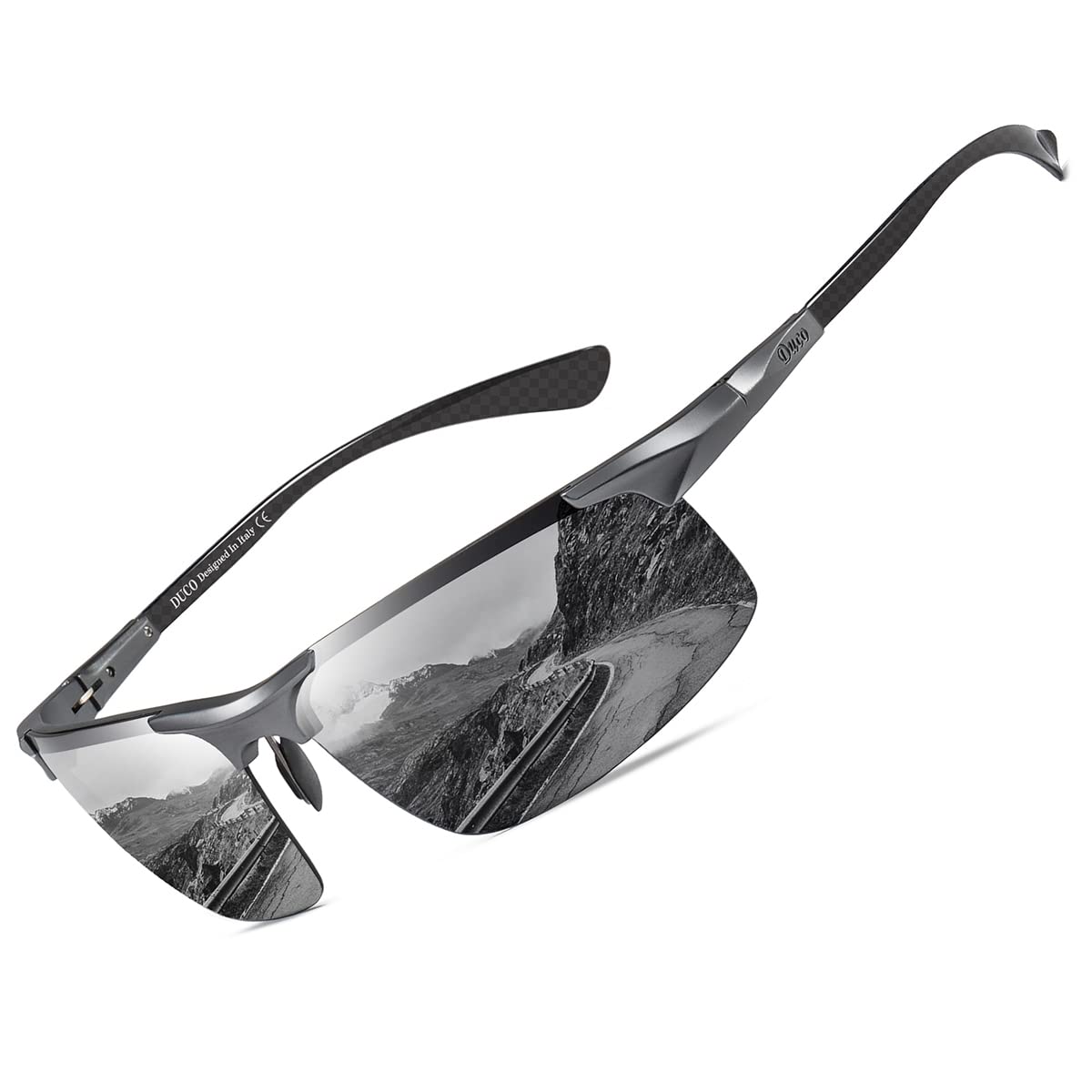 

Large Polarized UV400 For Large High Quality Carbon Fiber Ultra For 8277 [DUCO] Men s Sunglasses, Size, Sunglasses, Sports, Sunglasses, Faces, сірий колір
