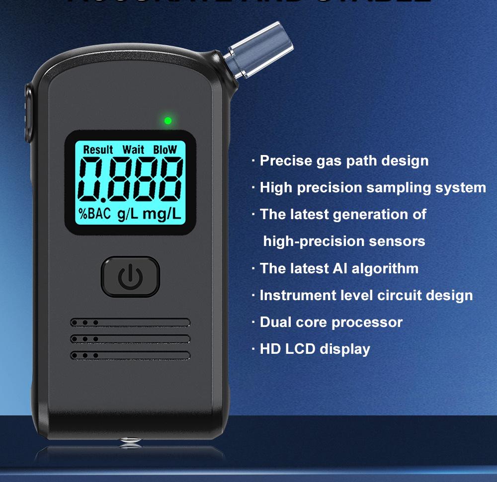 

Портативный алкотестер для проверки содержания алкоголя