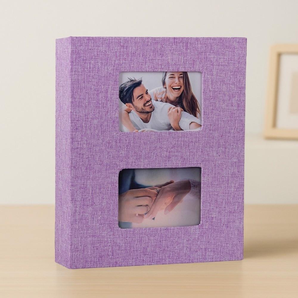

Photo Organizer 4R6 Inch 200 Pockets Photo Album Fabric Cover Portable Slip-in Album Sturdy Slip-in Photo Storage Home Display