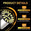 2/4/8/10/20 ADET BA15S 1156 BAY15D 1157 LED Ampuller 12V 4014-18SMD 6500K Beyaz Kırmızı Sarı Araba Sinyal Lambası Stop Park Lambaları Ampulleri 7