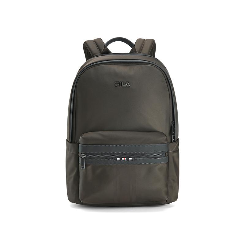 FILA Heritage Wind Walker Minimalist Durable Practical Casual Business Versatile Fabric Backpack Men backpack Brown Green F13M628106FGN Sub Brown Green